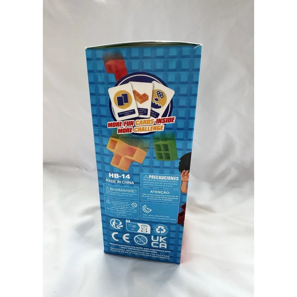 48PCS Tetra Tower Balance‎ Stacking Blocks Puzzle Kids Game Family Educational
